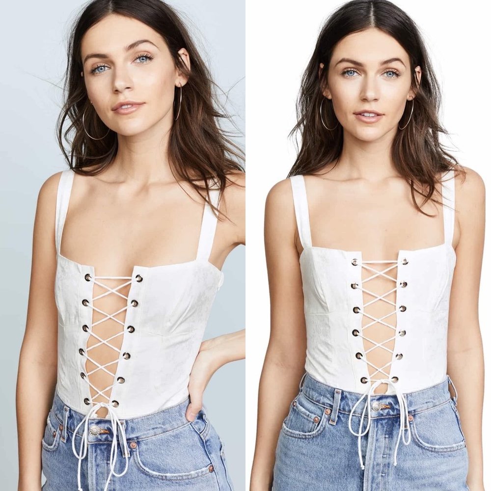 For Love & Lemon’s Poppy Corset Bodysuit